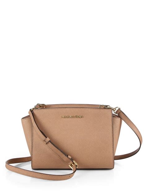 michael kors selma satchel dark khaki|Michael Kors selma saffiano.